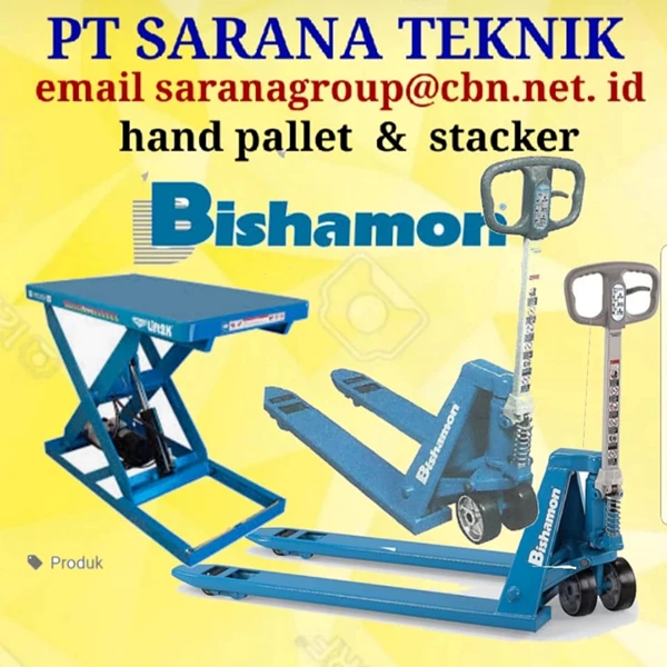 STACKER Hand Pallet BISHAMON Semarang SARANA Teknik